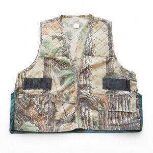 Sports Afield Vintage 80s 90s Realtree Camo Hunting Vest Men's‎ XL